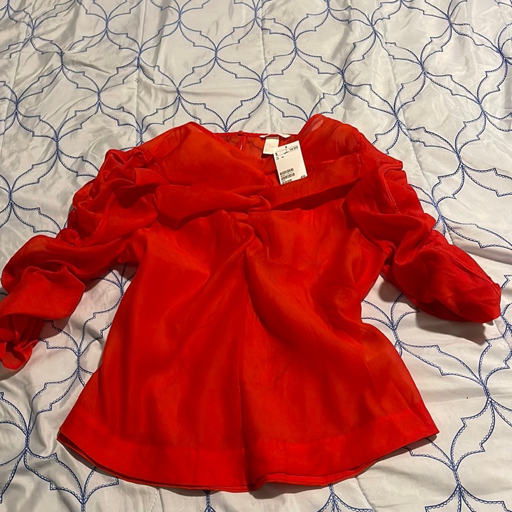 Red blouse
